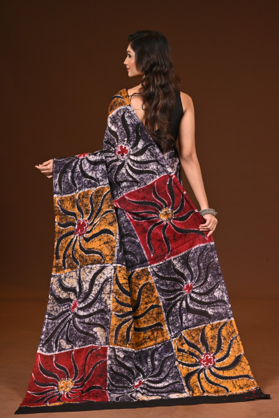 PURE COTTON HAND MALMAL SAREE