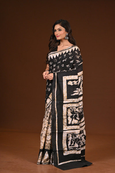 PURE COTTON HAND MALMAL SAREE