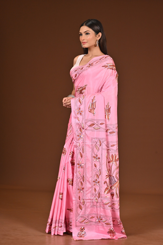 BELENDED SILK KANTHA SAREE