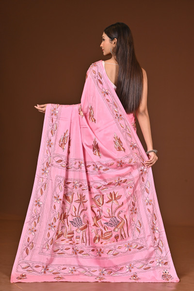BELENDED SILK KANTHA SAREE