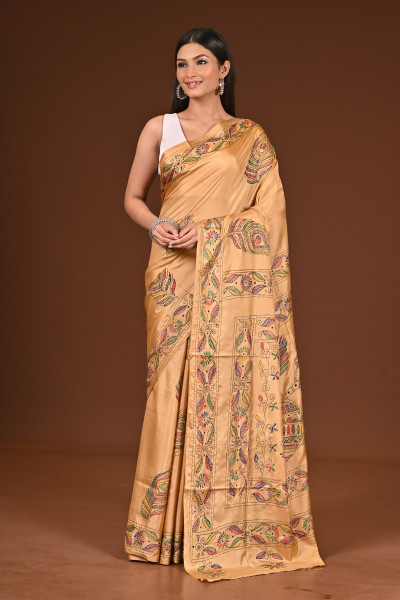 BELENDED SILK KANTHA SAREE