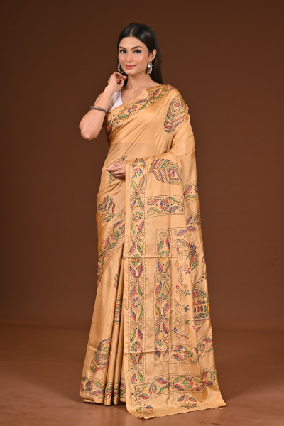 BELENDED SILK KANTHA SAREE