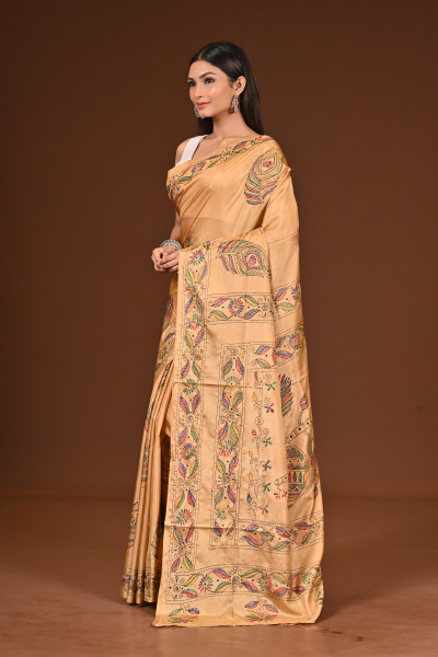 BELENDED SILK KANTHA SAREE