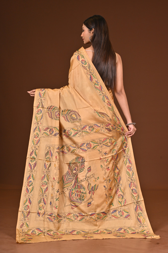 BELENDED SILK KANTHA SAREE