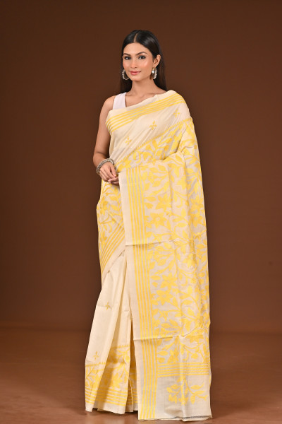 PURE  SILK KANTHA SAREE