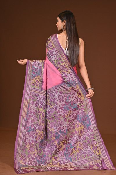 BELENDED SILK KANTHA SAREE