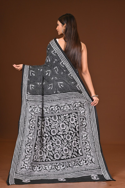 BELENDED SILK KANTHA SAREE