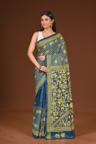 BELENDED SILK KANTHA SAREE