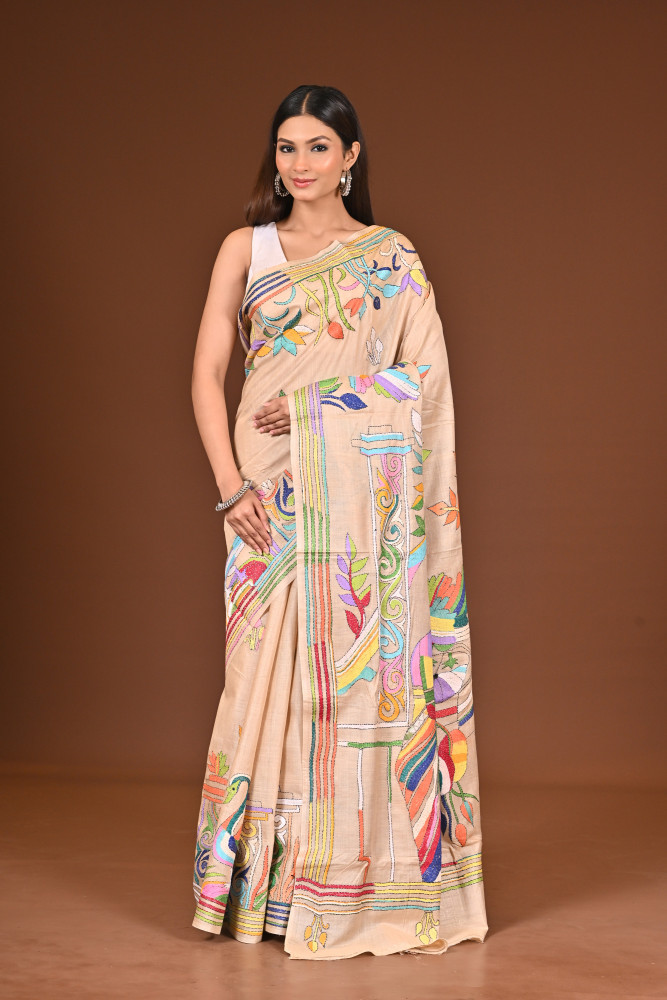 GACHI SILK KANTHA SAREE