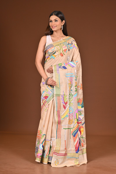 GACHI SILK KANTHA SAREE