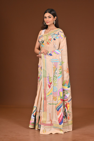 GACHI SILK KANTHA SAREE