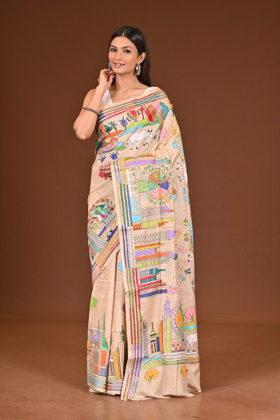 GACHI SILK KANTHA SAREE