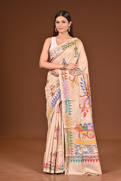 GACHI SILK KANTHA SAREE