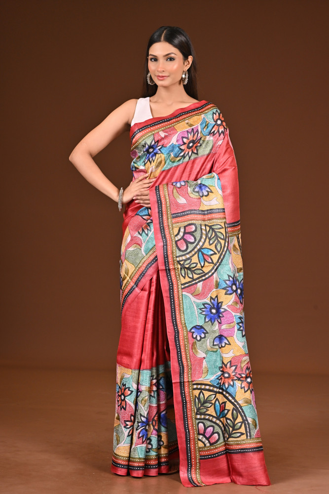 Image of GACHI SILK KANTHA SAREE