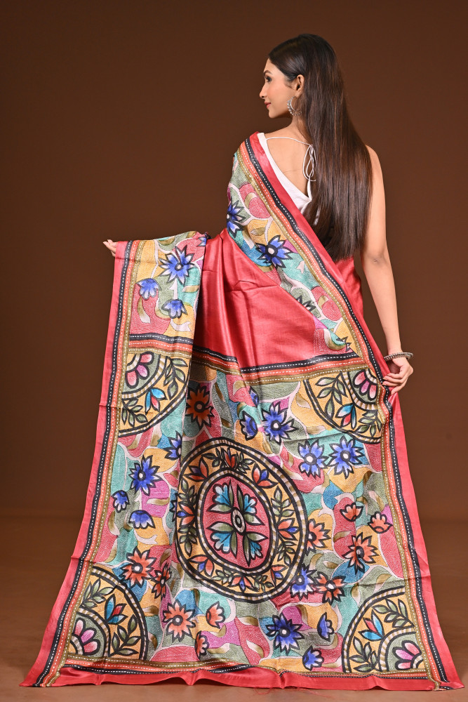 GACHI SILK KANTHA SAREE
