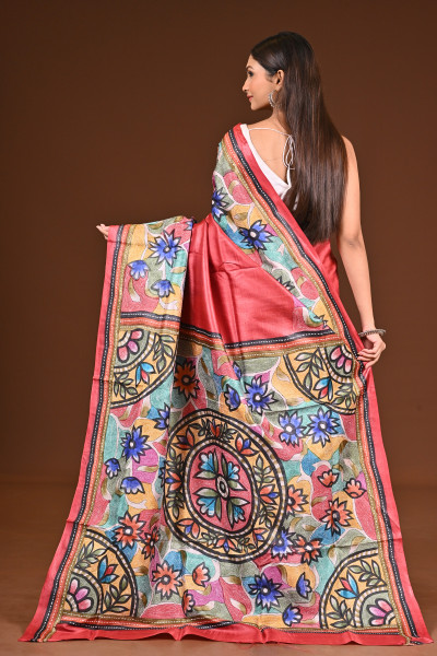 GACHI SILK KANTHA SAREE