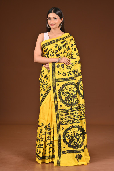 PURE  SILK KANTHA SAREE