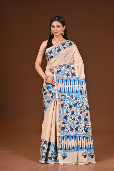 PURE  SILK KANTHA SAREE