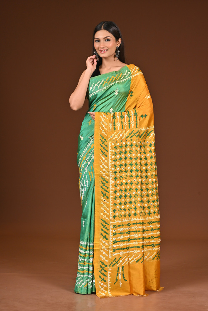 KATAN GUJRATI SAREE