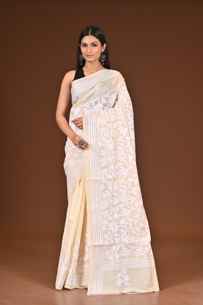 PURE  SILK KANTHA SAREE
