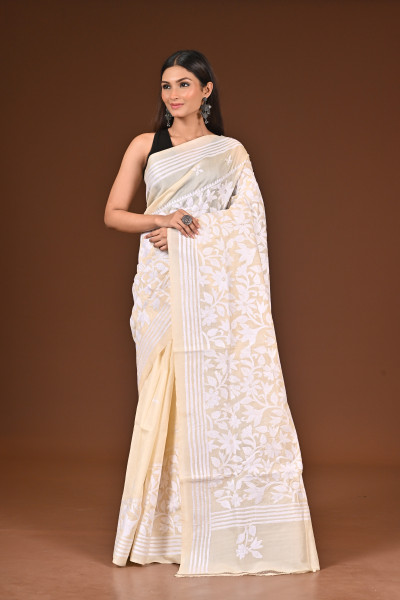 PURE  SILK KANTHA SAREE