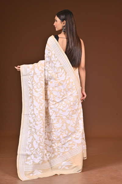 PURE  SILK KANTHA SAREE