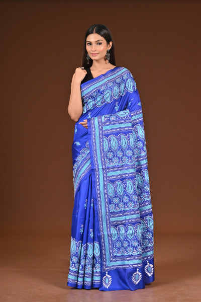 PURE  SILK KANTHA SAREE
