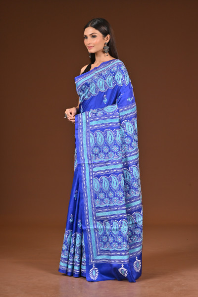 PURE  SILK KANTHA SAREE