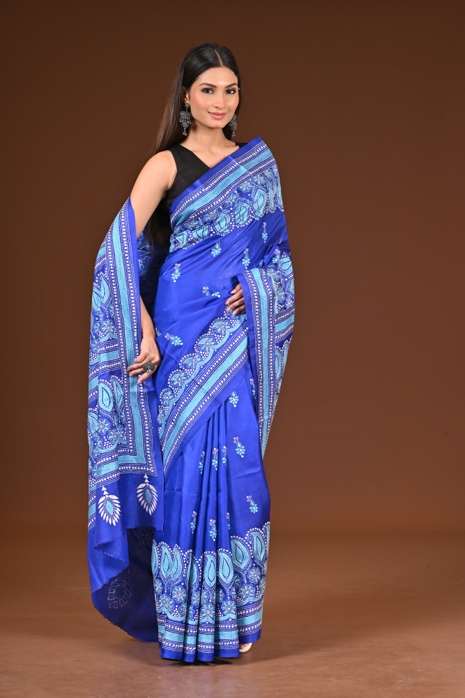 PURE  SILK KANTHA SAREE