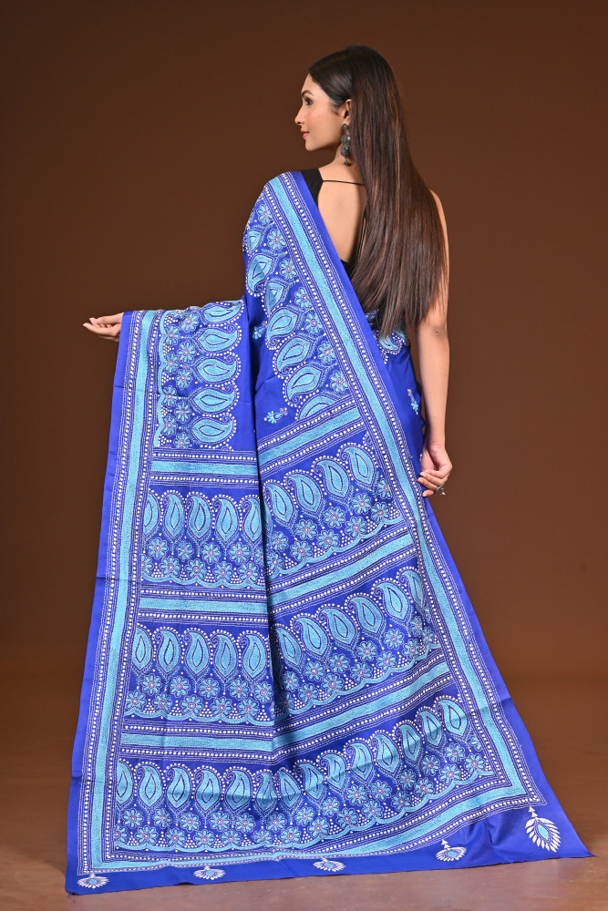 PURE  SILK KANTHA SAREE