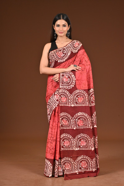 PURE COTTON HAND BATIK SAREE