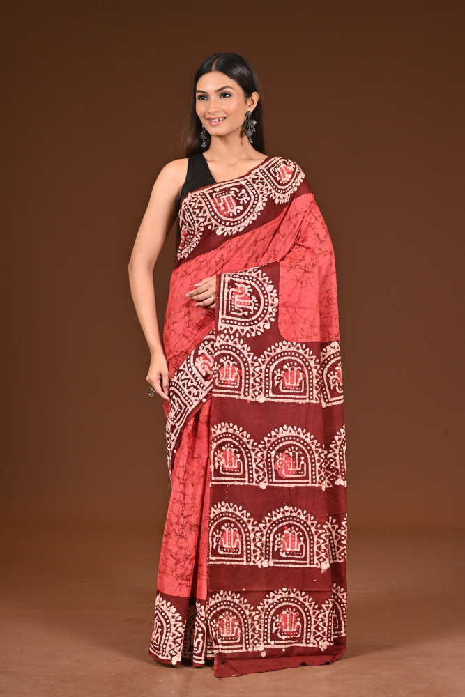 PURE COTTON HAND BATIK SAREE