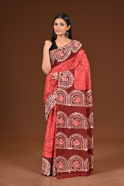 PURE COTTON HAND BATIK SAREE