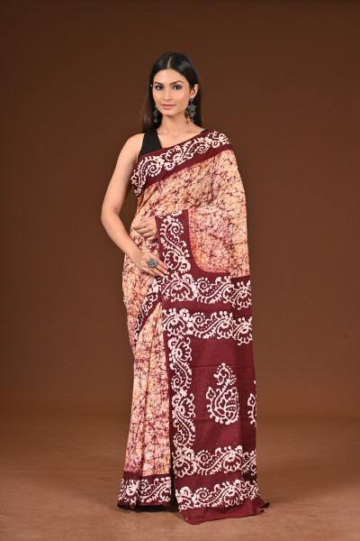PURE COTTON HAND BATIK SAREE