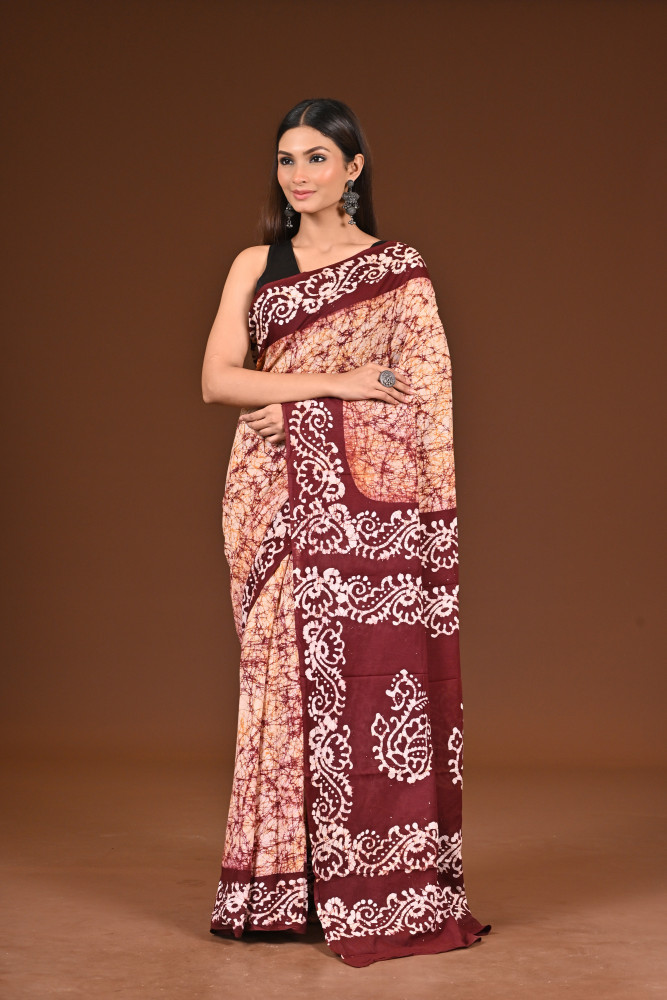 PURE COTTON HAND BATIK SAREE