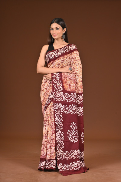 PURE COTTON HAND BATIK SAREE