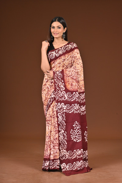 PURE COTTON HAND BATIK SAREE