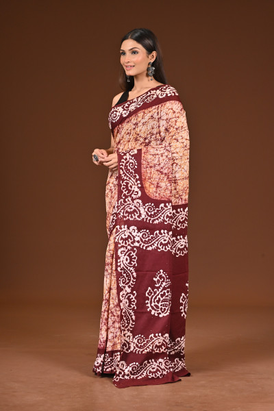 PURE COTTON HAND BATIK SAREE
