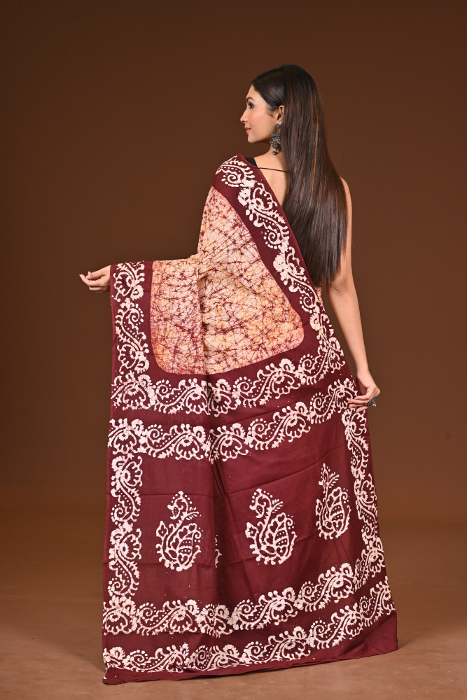 PURE COTTON HAND BATIK SAREE