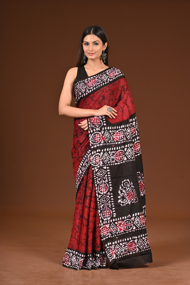 PURE COTTON HAND BATIK SAREE