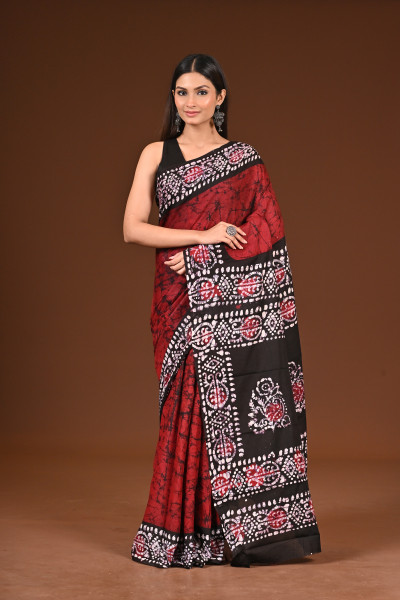 PURE COTTON HAND BATIK SAREE