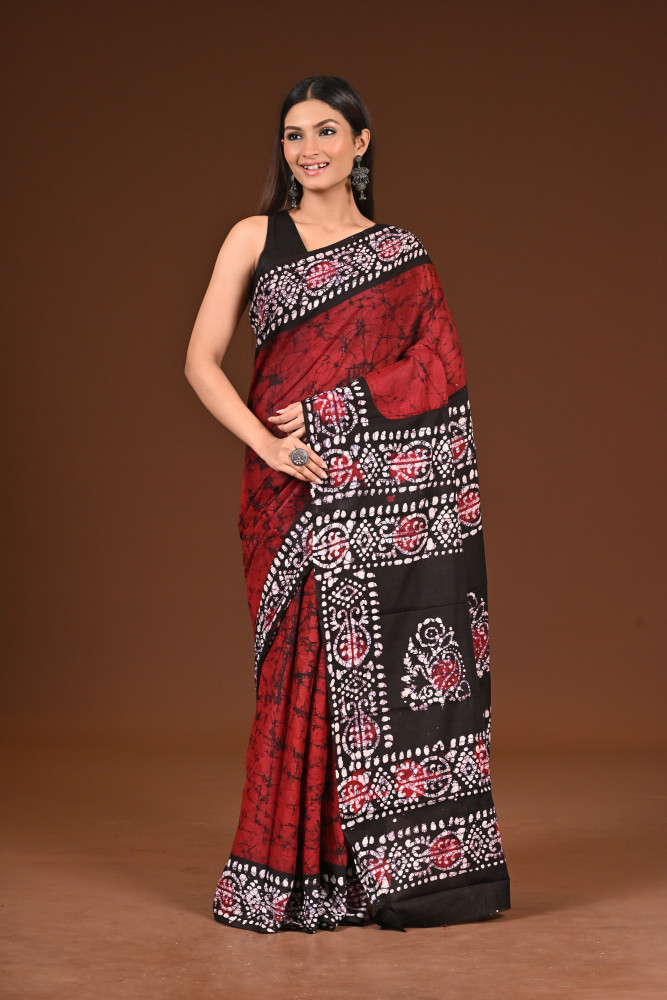 PURE COTTON HAND BATIK SAREE