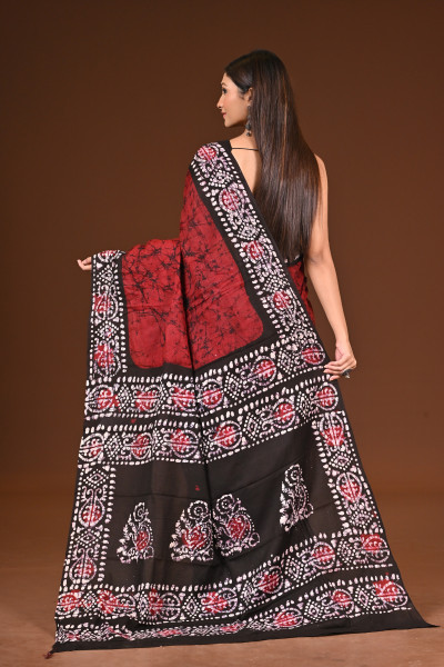 PURE COTTON HAND BATIK SAREE