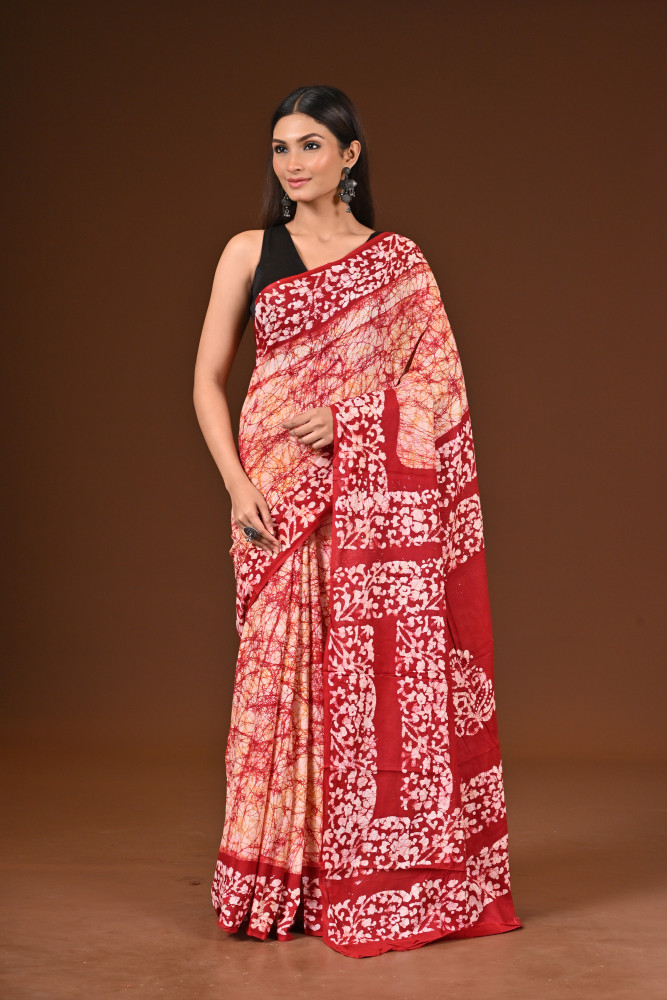 PURE COTTON HAND BATIK SAREE