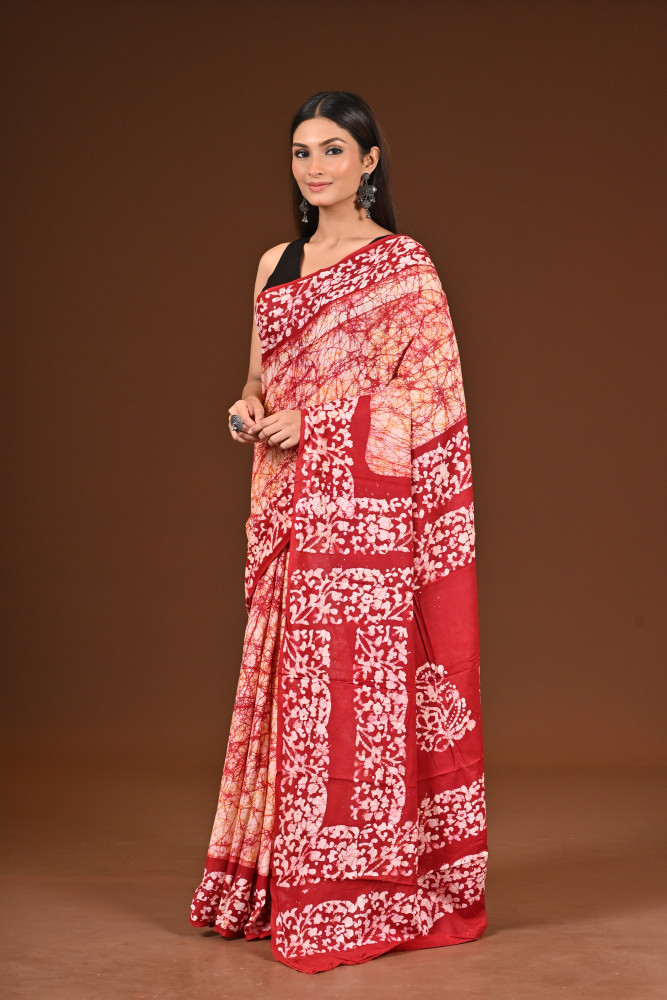 PURE COTTON HAND BATIK SAREE
