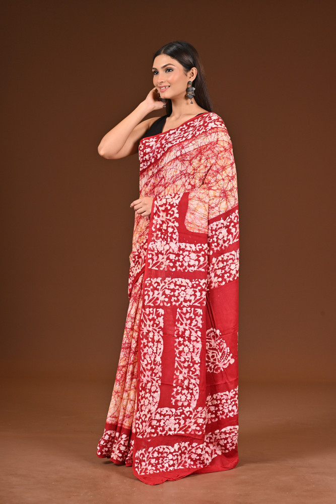 PURE COTTON HAND BATIK SAREE