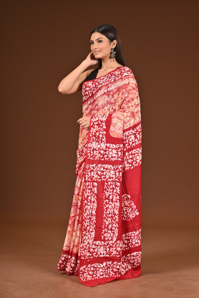 PURE COTTON HAND BATIK SAREE