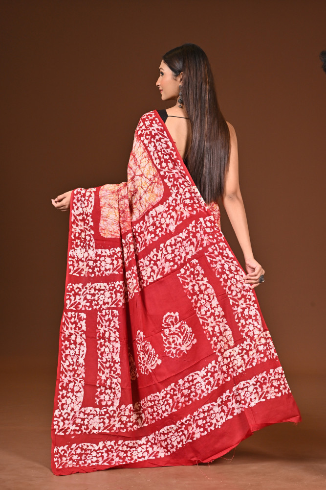 PURE COTTON HAND BATIK SAREE