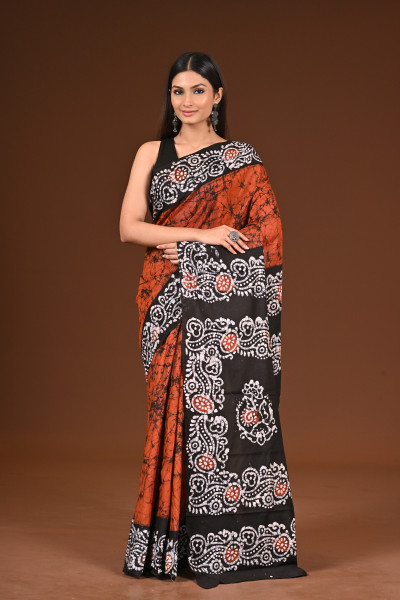 PURE COTTON HAND BATIK SAREE