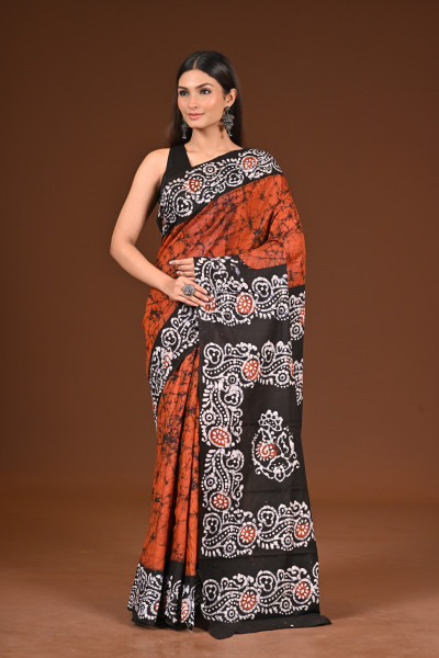 PURE COTTON HAND BATIK SAREE